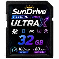 Cartão de Memória 32GB Classe 10 Original para Câmeras Digitais Filmadoras e DVR