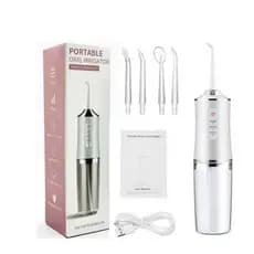 Irrigador Dental Portátil, 230ml, USB - Prático para Viagem e Aparelho - Limpeza Profunda