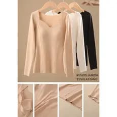 Blusa Manga Comprida Com Bojo