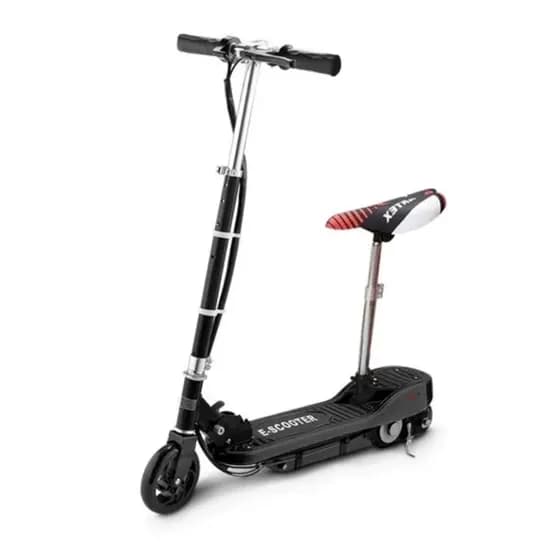 Patinete Elétrico com Banco Assento Dobrável 120W Bivolt 24V Preto IMPORTWAY