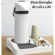 Bandeja Organizadora Porta Garrafa Café Copo Sachê Prático Cantinho do Café