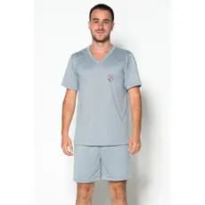 Pijama Masculino Adulto de Verão Confortável para dormir Cirurgico Manga Curta E Short