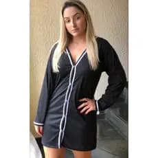 Camisola manga Longa Aberta com botões Camisão de frio cirurgico e Amamentação Hospitalar Abertura