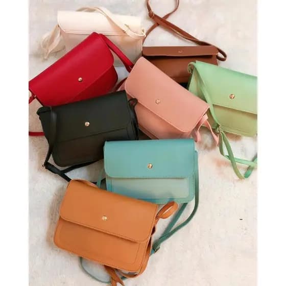 Bolsa transversal casual simples feminino alça regulável