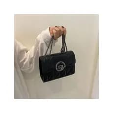Bolsa Crossbody Transversal Casual Festa Alça Corrente Tendência 2024 Cores Verão