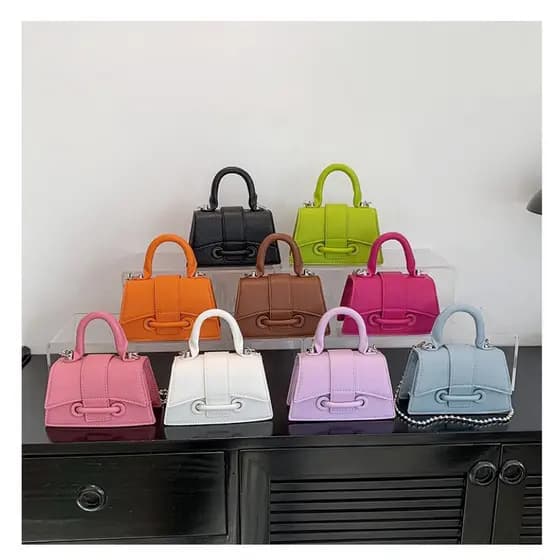 BOLSA TRANSVERSAL MAO MINI BAG FESTA TENDENCIA MODA TOP CADEIA