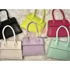 Bolsa Mini Bag textura lisa/croco festa de mão ou transversal estilo gringa