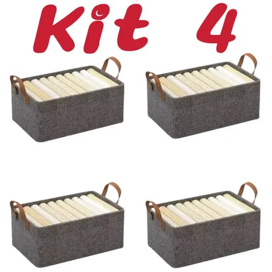Kit 4   Organizador De Calça Jeans/Organizador De Guarda Roupa Arrumados/Separador De Roupa  JORGE
