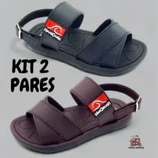 Kit 2 Pares Sandalia Infantil Masculino NOVA ONDA Promoção