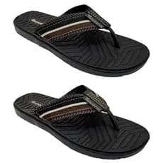 Kit 2 Pares Chinelo Masculino Adulto De Dedo Correia Larga Apuana