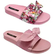 Kit 2 Pares Sandália Adulto Menina Pala UM Laço Promoção