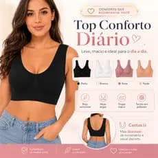1 PECA Sutiã Top tipo regata com bojo CORES E/OU ESTAMPA SORTIDAS/ALEATÓRIA BELLUS