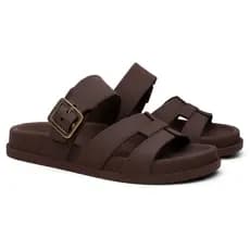 Sandália Birken Papete Feminina Rasteirinha com Fivela Lançamento Estilo Moderno Super Confortável