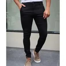 Calça Lycra Masculina Sarja Sport Fino Premium Bolso Embutido Conforto Casual Estilosa