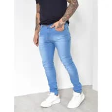 Calça Masculina Jeans Skinny Lycra Elastano Conforto Casual Estilosa