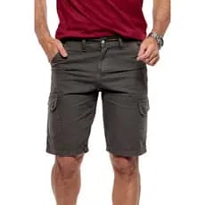 Bermuda Masculina Sarja Bolso Lateral Short Casual Verão Conforto Promoção Resistência