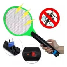 Raquete Elétrica Mata Insetos Mosquito Recarregável Bivolt