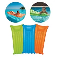 Kit Boias Colchão Inflável Cama de Piscina Criança Adulto Gigante 183cm Praia Lazer Bronzeamento