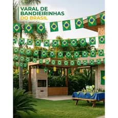 Bandeirinha do Brasil - 5 a 25metros - Copa do Mundo