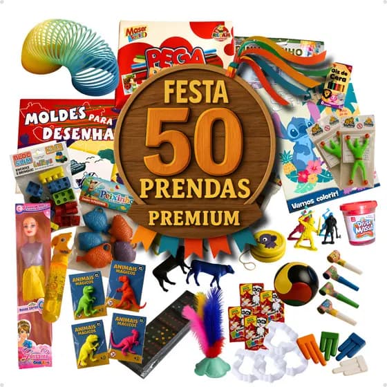 Kit 50 Prenda Festa Junina Brinquedos Doação Brinde Crianças