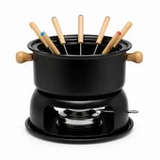 Conjunto Fondue Haüskraft Vermelho 11 Pçs Lucerna 6 Garfos