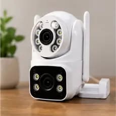 Câmera Dupla Segurança Wifi Ip Externa Lente 6mp