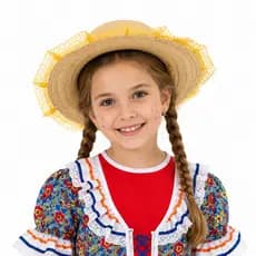 Chapéu De Palha Festa Junina Tamanho Único - Abrakadabra