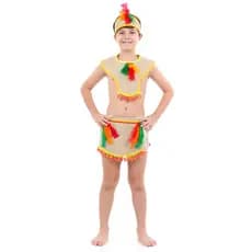 Fantasia Infantil Índio Brasileiro Pala E Cocar Abrakadabra
