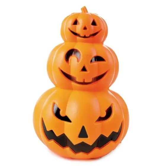 Abóbora C/Led Trio Decorativa Halloween Abrakadabra Fantasia