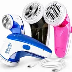 Papa Bolinha Removedor Pelos Fiapos Roupa Tecido Lâmina Reserva Bivolt Portátil USB Recarregável