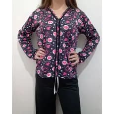 Pijama feminino com botões/ pijama de frio/ pijama amamentação/ pijama pós cirúrgico