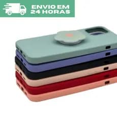 Capa para iPhone com Suporte de Flor