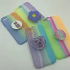 Capa Arco-Iris + Suporte para iPhone 7/8 e iPhone 7/8 Plus