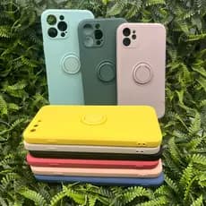 Capinha case para celular iPhone com Anel para segurar