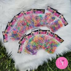 200 Borrachinha Pet Latex Super Resistente Coloridas pet shop banho e tosa linguinha silicone elástico borracha latex
