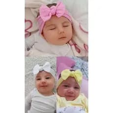 kit 5 Faixa de cabelo infantil Faixa De Cabelo Para Bebês Acessórios Multicoloridos Laço De nylon Não Machuca A bandana