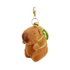 Chaveiro De Capivarinha Com Mochila De Pelúcia Mini Capivara