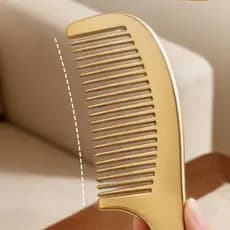 Pente De Latão Massagem Resistente De Longa Duração Polido Para Preparação De Cabelos
