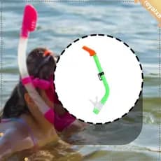 [Reyalxa] Snorkel De Natação Infantil Com Montagem Frontal , Tubo De Respiração Úmida , Kit De Mergulho De Silicone Para