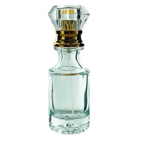 Frasco Vidro com Spray Luxo Elegante Perfume 30ml Sofisticado Dourado