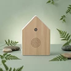 Máquina De Som Em Forma De Casa Compacta Para Cantar Pássaros Dispositivo Interno Portátil E Leve Fácil De Transportar