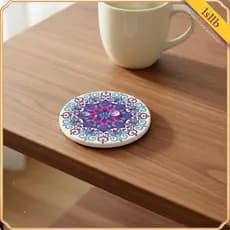 [Lsllb] Porta-Copos Absorvente De Cerâmica Antiderrapante Protege Móveis Tapete De Caneca Boêmia Para Balcão De Cozinha