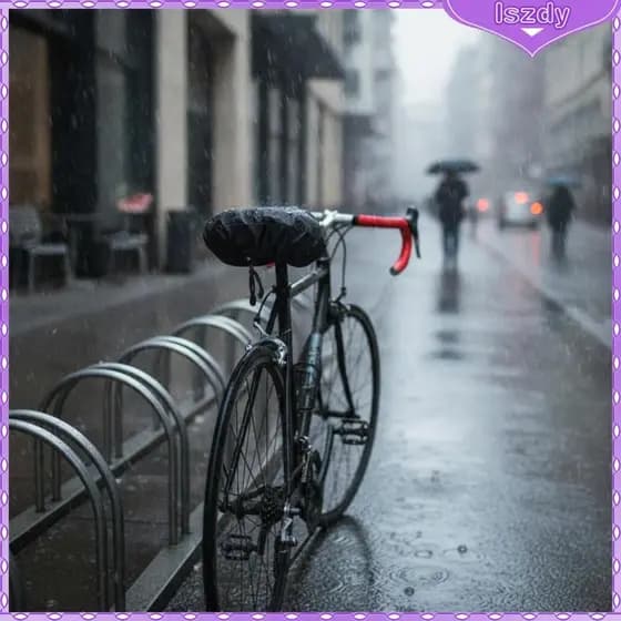 [Lszdy] Capa De Assento De Bicicleta Com Cordão , Resistente Às Intempéries , Protetor De Selim , Proteção À Prova De So
