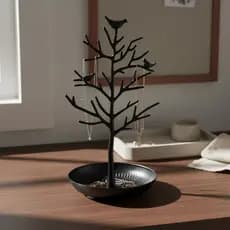 Suporte De Árvore De Jóias De Grande Capacidade Bandeja De Exibição Metal Decorativa Para Vaidade Do Quarto , Cômoda Sup