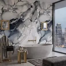 Papel De Parede Adesivo Mármore Quarto | Sala | Lavabo | Escritório | Móveis 5 Metros