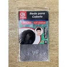 Kit Com 3 Rede Grossa Preta Para Cabelo 3 UNIDADES