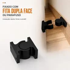 Trava Para Porta Fixador Prendedor de Porta Acompanha Fita Dupla Face Fixador Porta Adesivo Dupla Face