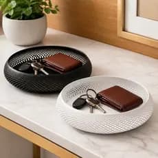 Cesto Porta Objetos Organizador de Mesa Decorativo e Porta Treco Moderno Porta Chaves Relógio Carteira