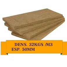 Lã De Rocha Isolamento Acústico 50mm 32kg/m³ Térmico Manta