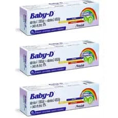 Kit 3 Pomadas para Prevenção de Assaduras Baby-D 45g / 135g Camomila Aloe Vera Amendoas  Hipoglos